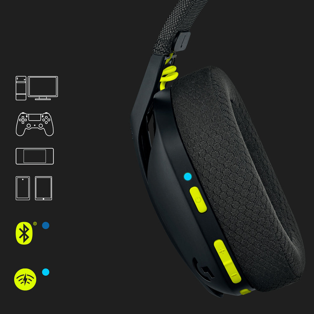 Logitech G G435 Headset Trådlös Huvudband Spela Bluetooth Svart