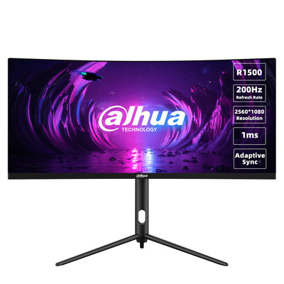 Dahua Technology LM30-E330CA platta pc-skärmar 76,2 cm (30") 2560 x 1080 pixlar UltraWide Full HD LCD Svart, Röd