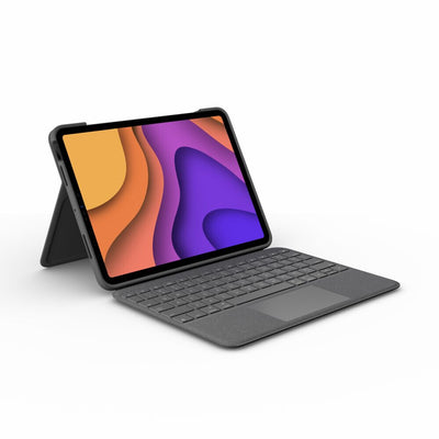 Logitech Folio Touch QWERTY Nordic Smart Connector Grå