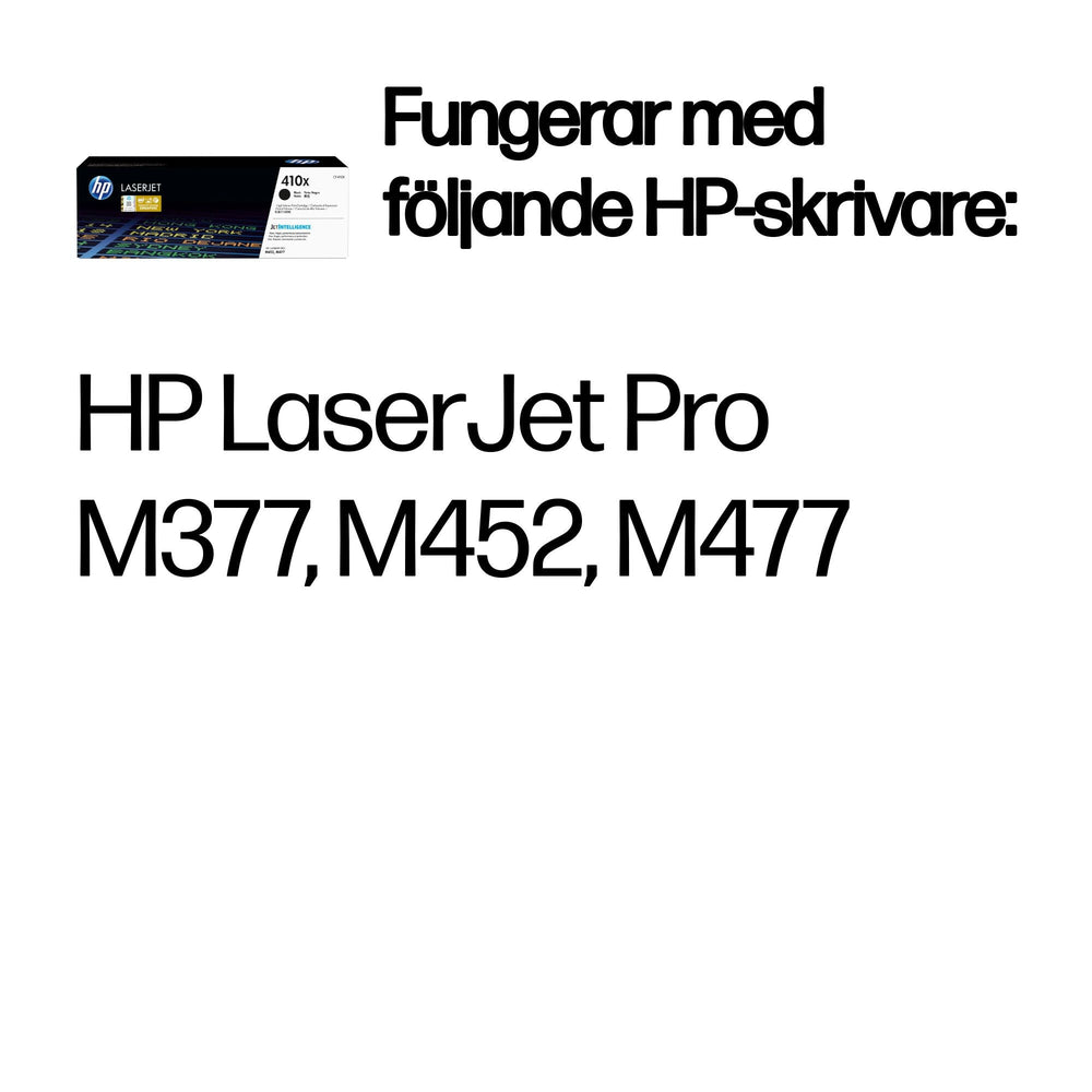 HP 410X svart original LaserJet-tonerkassett med hög kapacitet