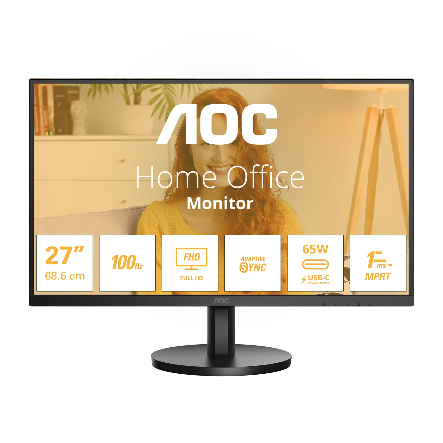 AOC 27B3CA2 platta pc-skärmar 68,6 cm (27") 1920 x 1080 pixlar Full HD LED Svart