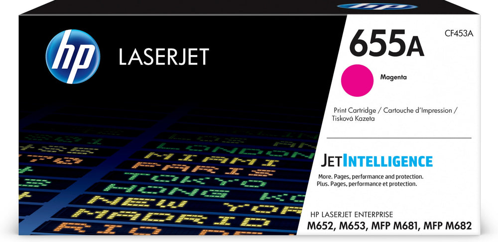 HP 655A magenta original LaserJet-tonerkassett