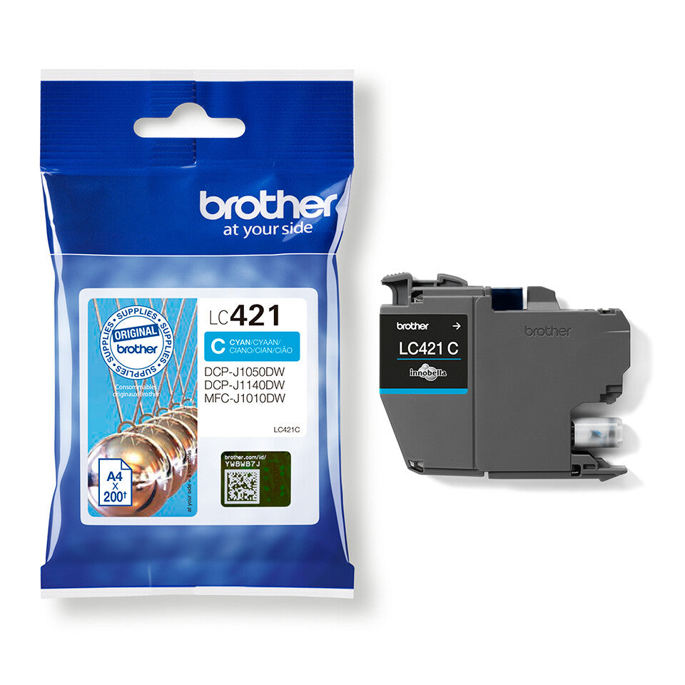Brother LC421C bläckpatroner 1 styck Original Cyan