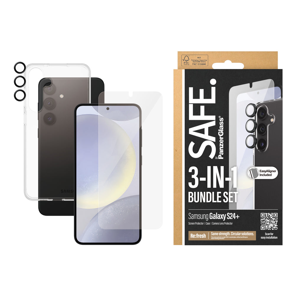 PanzerGlass BSAFE95673 skärm- och baksidesskydd till mobiltelefon Genomskinligt skärmskydd Samsung 1 styck