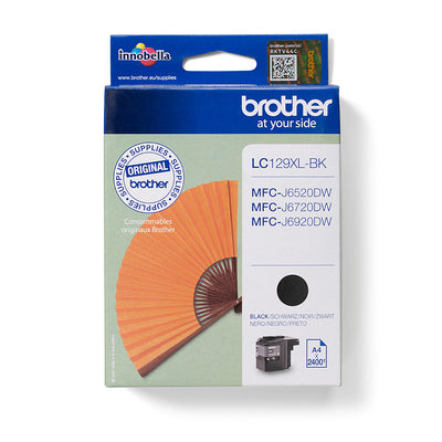 Brother LC129XLBK bläckpatroner 1 styck Original Hög (XL) avkastning Svart