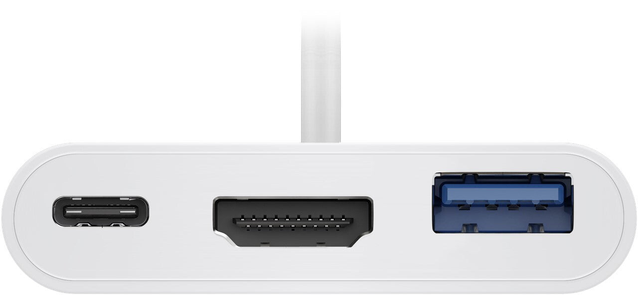 Goobay 62104 dockningsstationer för bärbara datorer USB Type-C Vit
