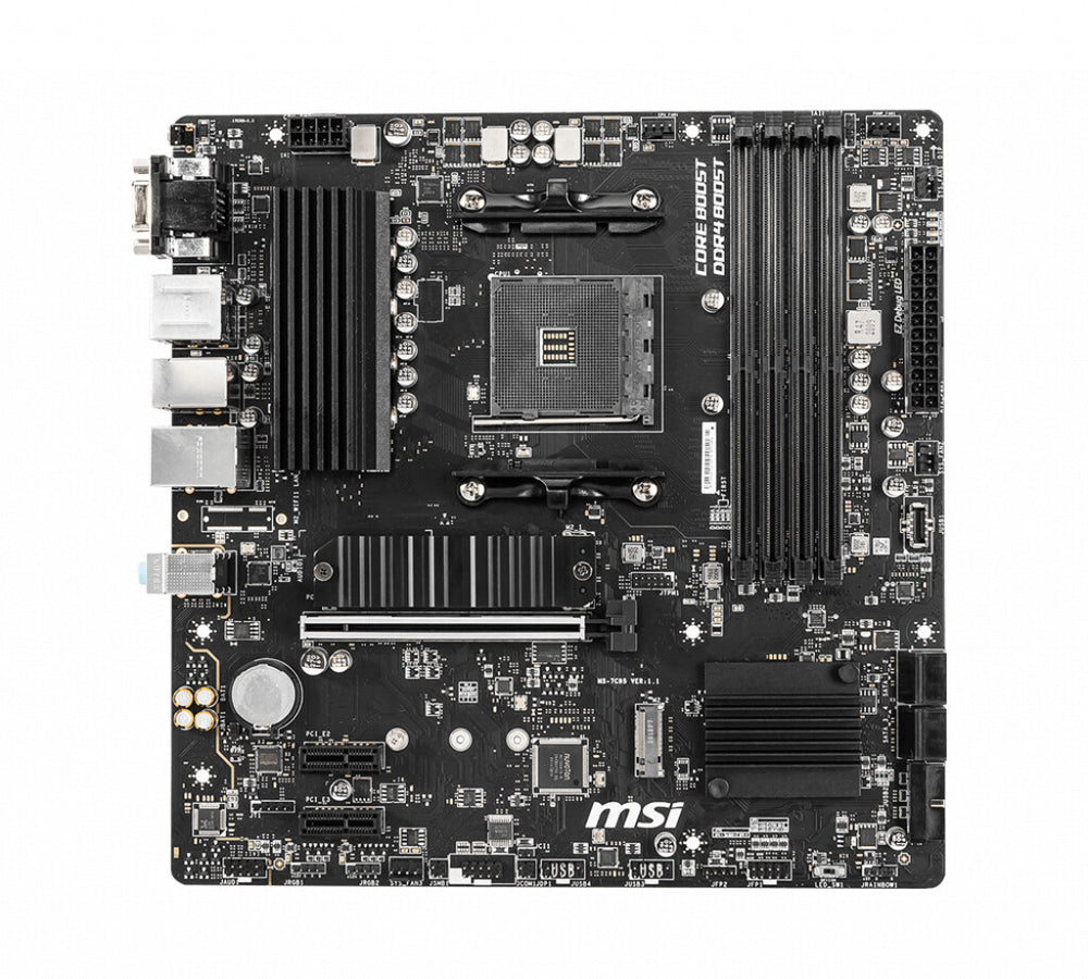 MSI B550M PRO-VDH moderkort AMD B550 Uttag AM4 micro ATX