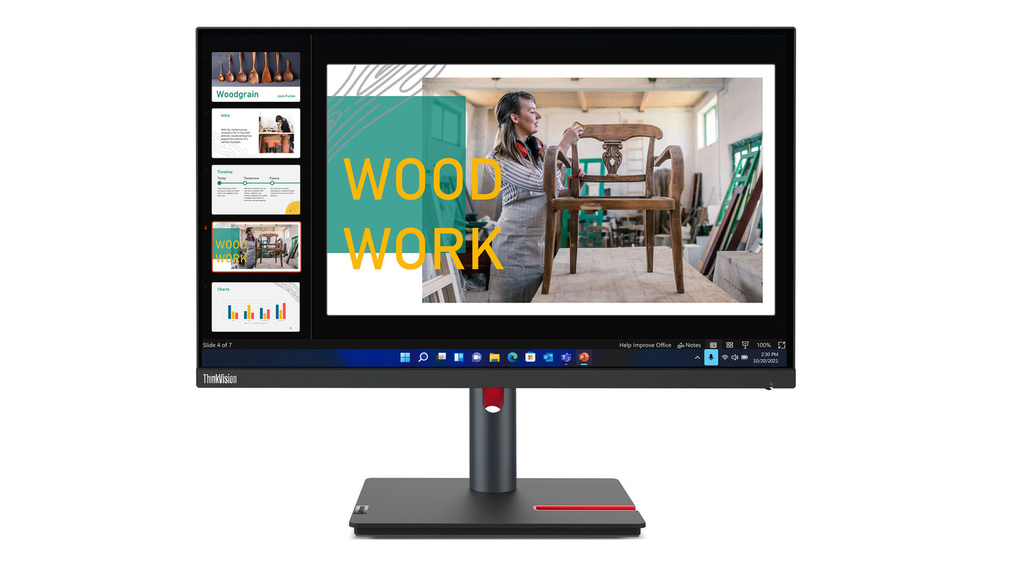 Lenovo ThinkVision P24q-30 LED display 60,5 cm (23.8") 2560 x 1440 pixlar Quad HD Svart