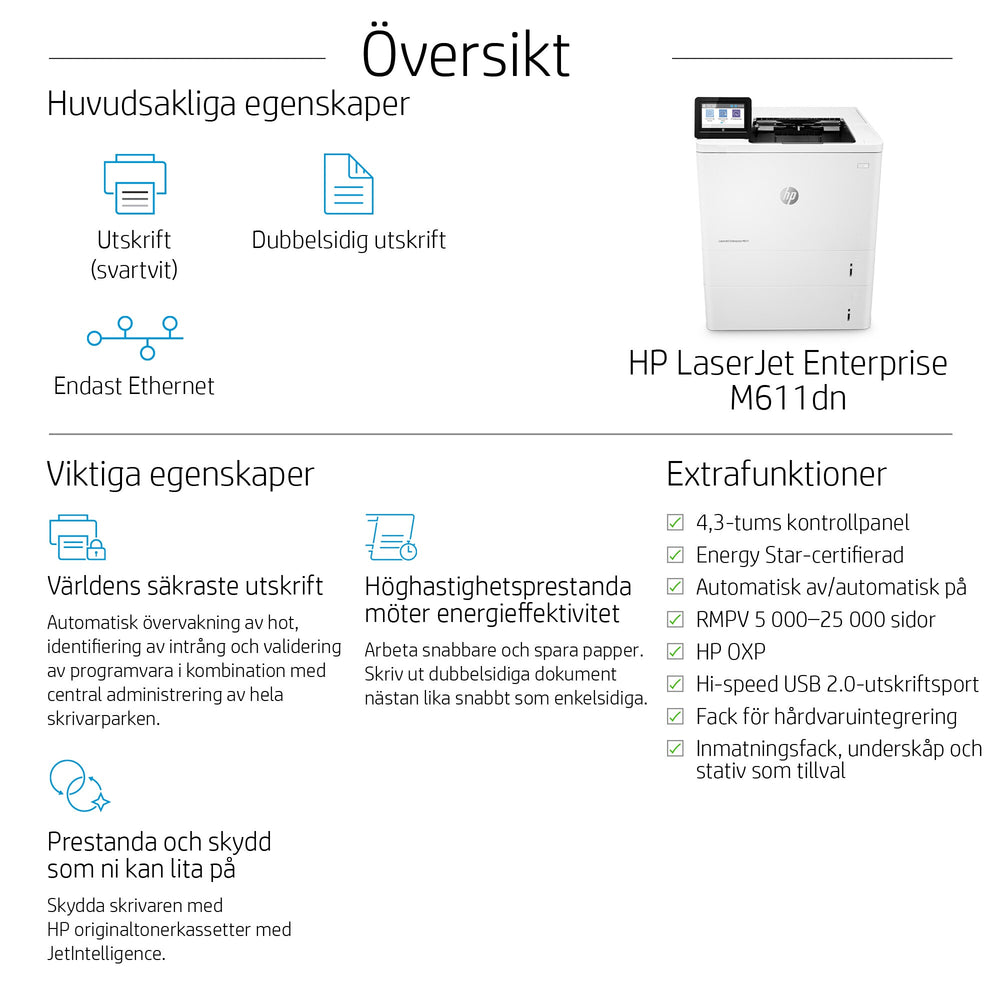 HP LaserJet Enterprise M611dn