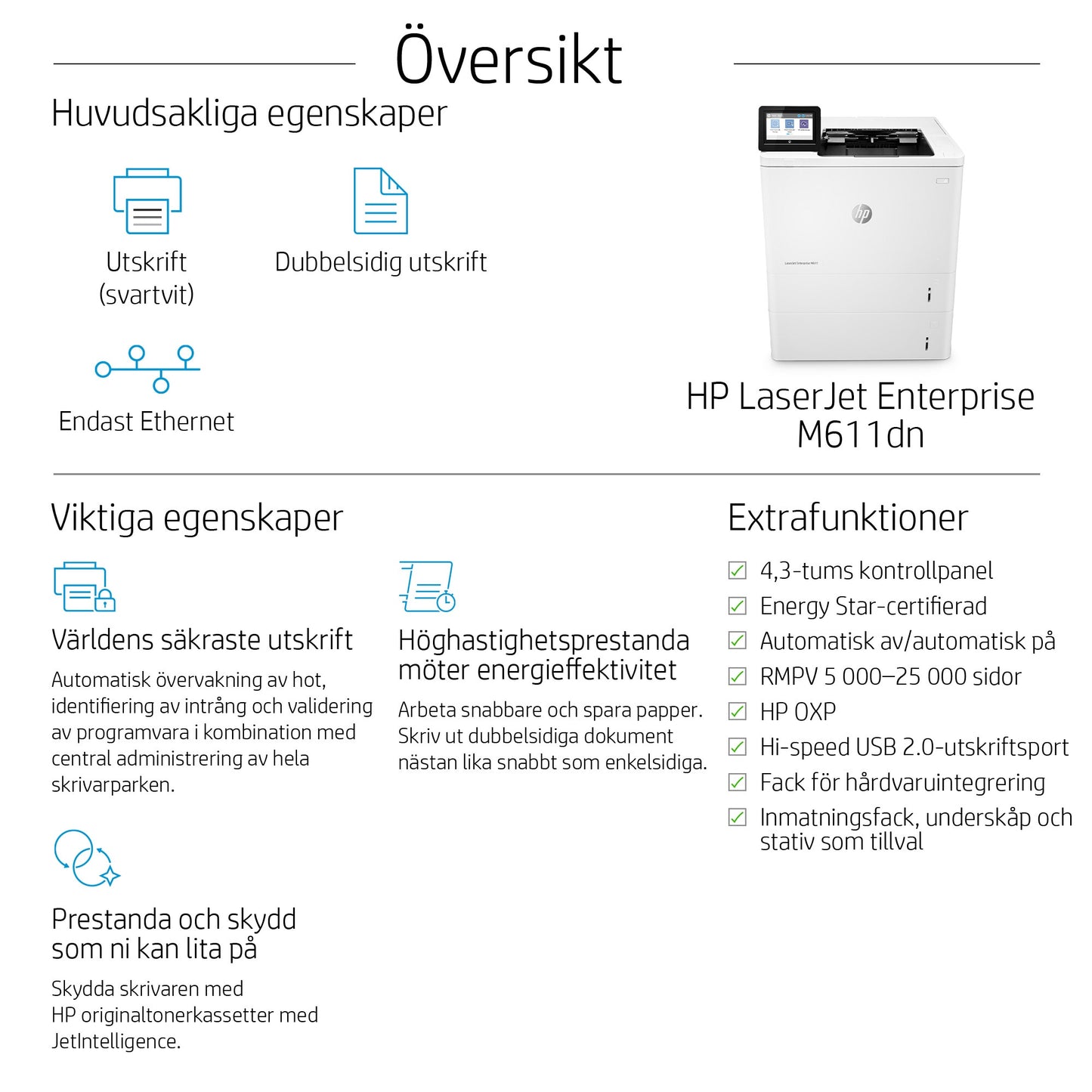 HP LaserJet Enterprise M611dn