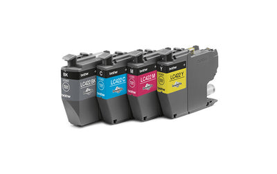 Brother LC422VALDR bläckpatroner 4 styck Original Standardavkastning Svart, Cyan, Magenta, Gul
