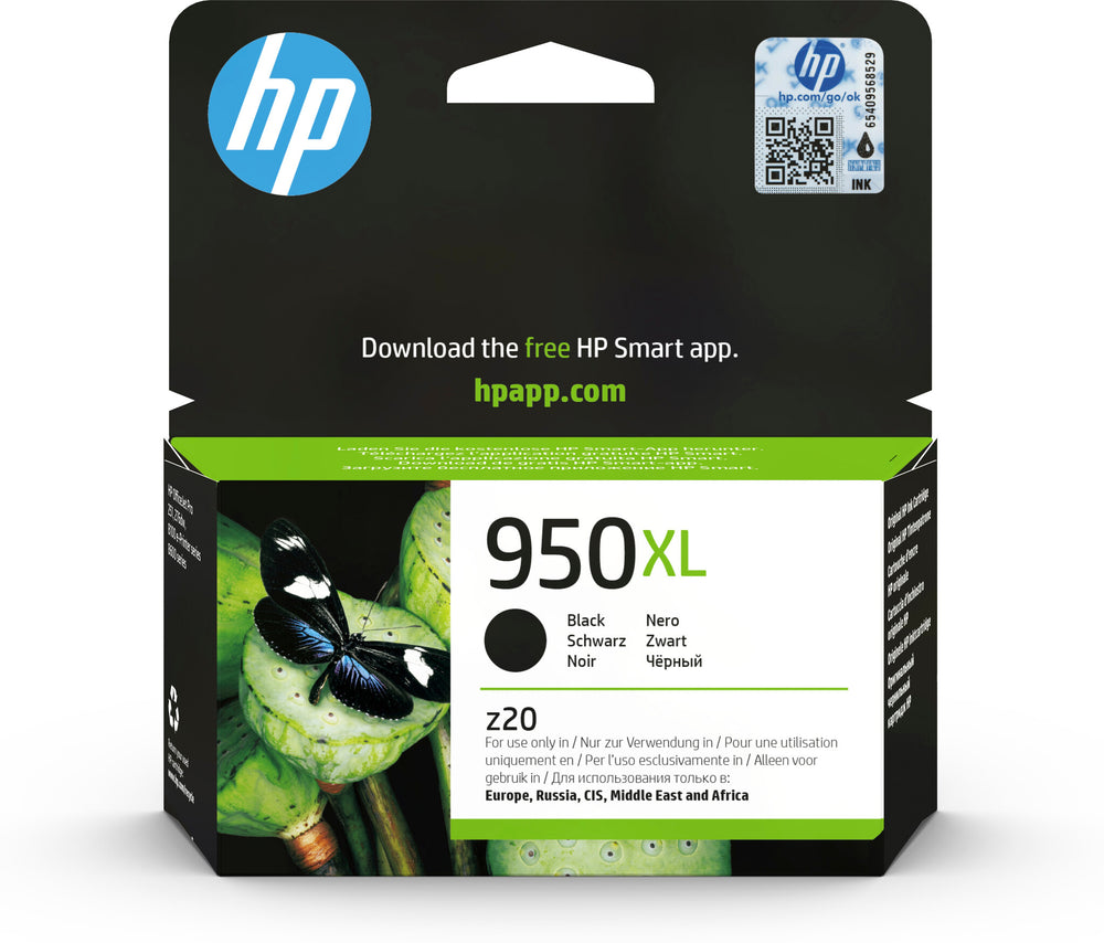 HP 950XL High Yield Black Original Ink Cartridge bläckpatroner 1 styck Hög (XL) avkastning Svart