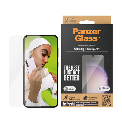 PanzerGlass Ultra Wide Fit Genomskinligt skärmskydd Samsung 1 styck