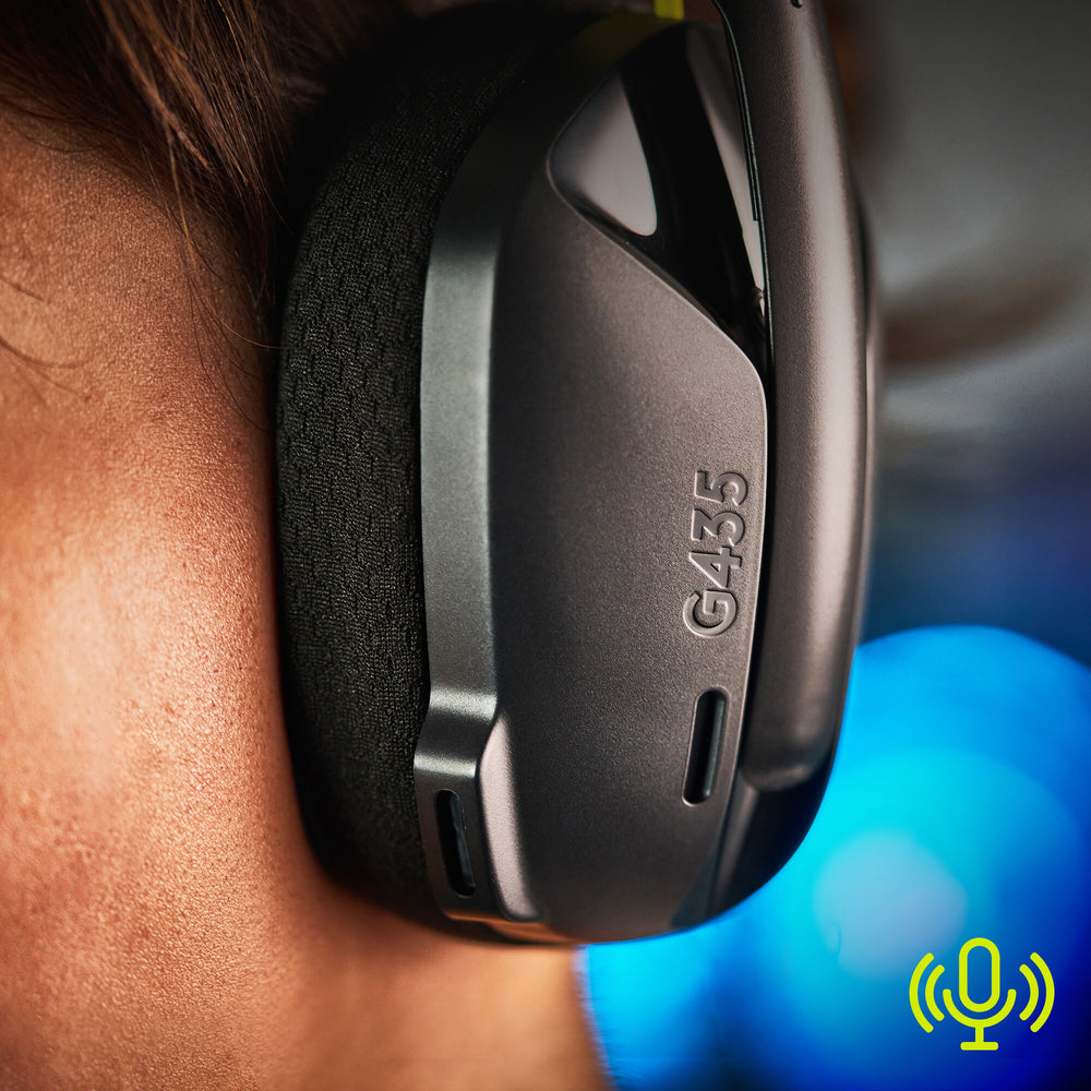 Logitech G G435 Headset Trådlös Huvudband Spela Bluetooth Svart