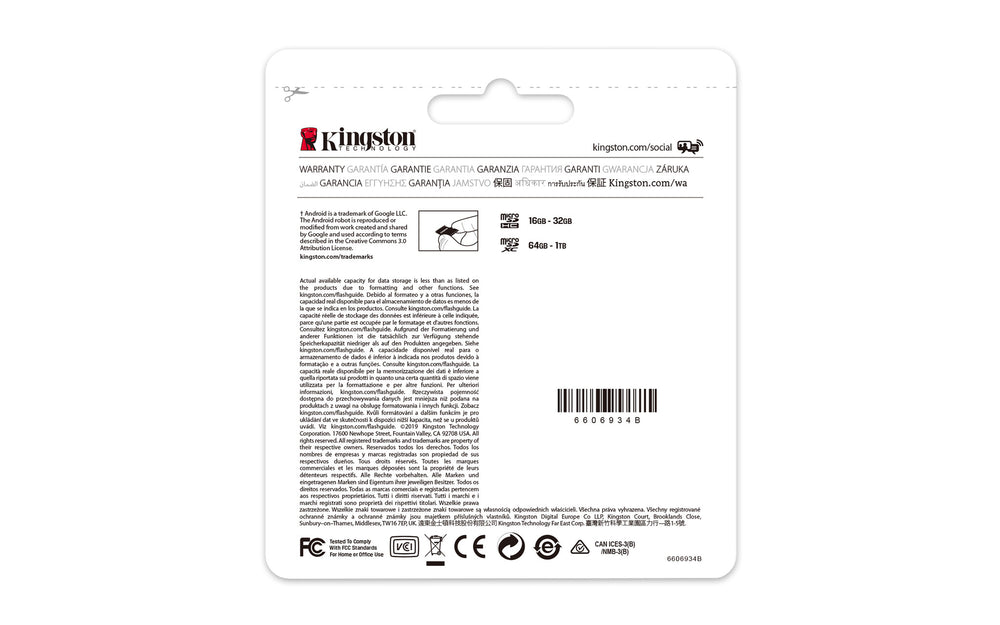 Kingston Technology Canvas Select Plus 128 GB MicroSDXC UHS-I Klass 10