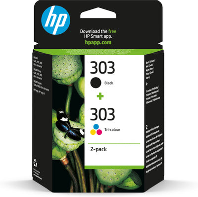 HP 303 2-pack svart/trefärg originalbläckpatroner