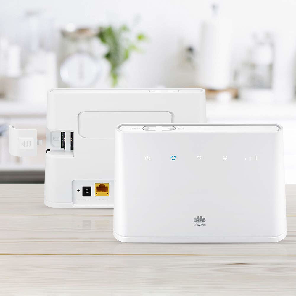 Huawei B311-221 trådlös router Gigabit Ethernet Singel-band (2,4 GHz) 4G Vit