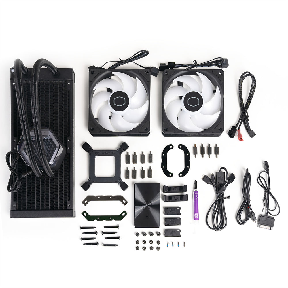 Cooler Master MasterLiquid 240 ATMOS Processor Vätskekylningskit 12 cm Svart