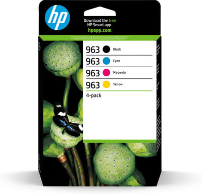 HP 963 4-pack originalbläckpatroner svart/cyan/magenta/gul