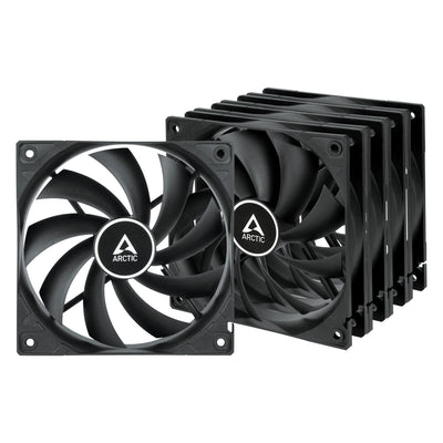 ARCTIC F12 Datorväska Fan 12 cm Svart 5 styck