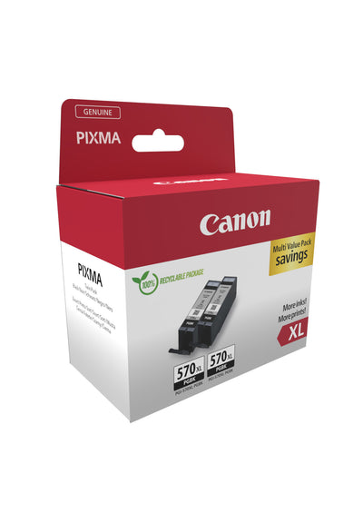 Canon 0318C010 bläckpatroner 2 styck Original Hög (XL) avkastning Svart