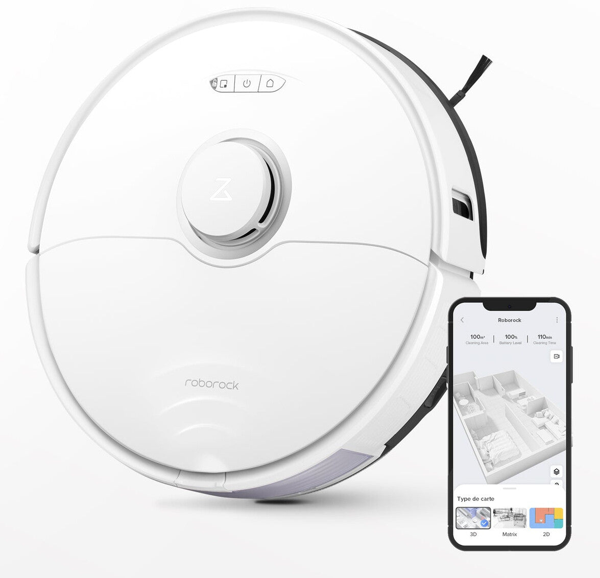 Roborock S8 robotdammsugare 0,4 l Utan påse Vit