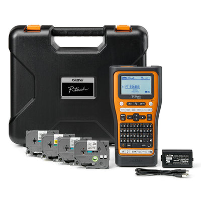 Brother PT-E560BTSP etikettskrivare Termal transfer 180 x 180 DPI 30 mm/sek Kabel & Trådlös HSE/TZe Bluetooth QWERTY
