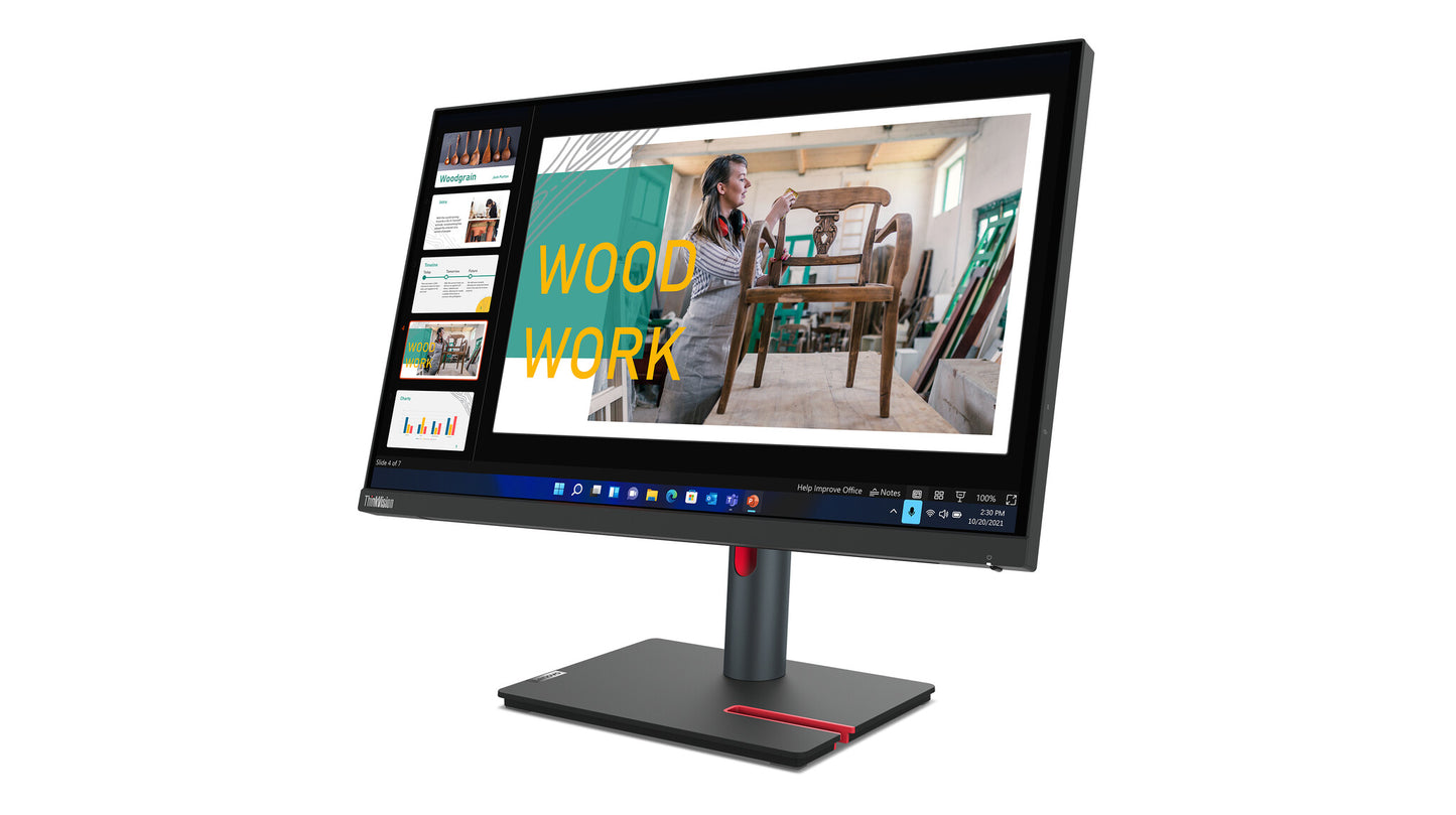 Lenovo ThinkVision P24q-30 LED display 60,5 cm (23.8") 2560 x 1440 pixlar Quad HD Svart