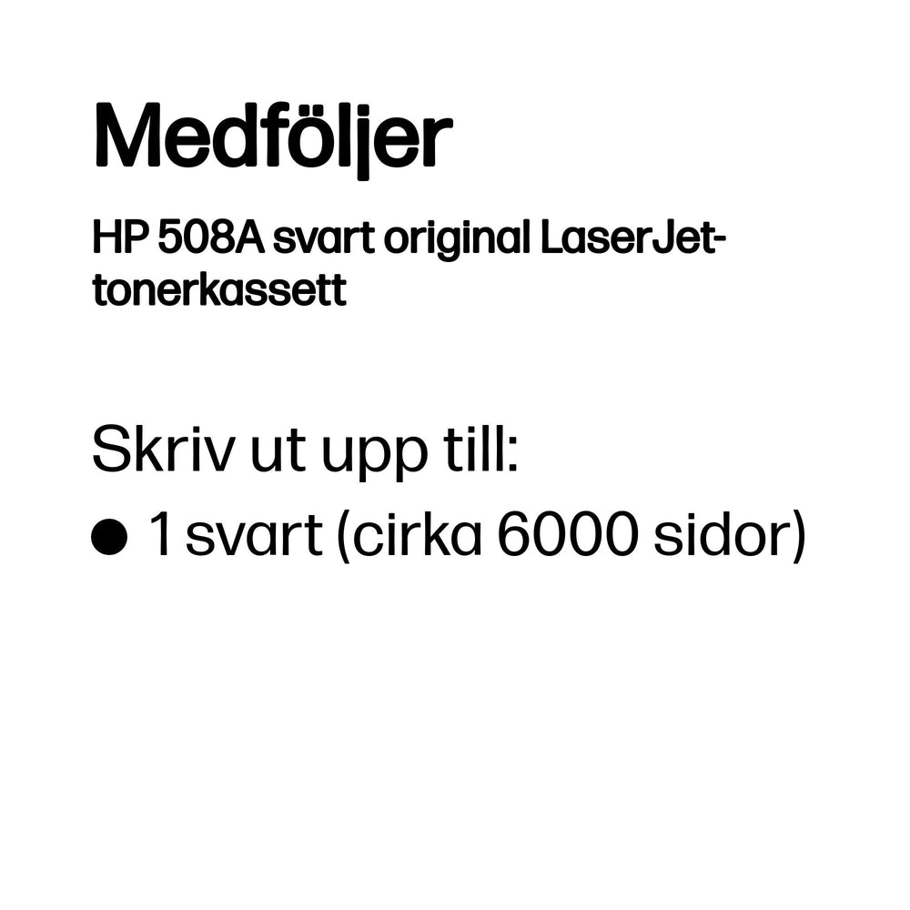 HP 508A svart original LaserJet-tonerkassett