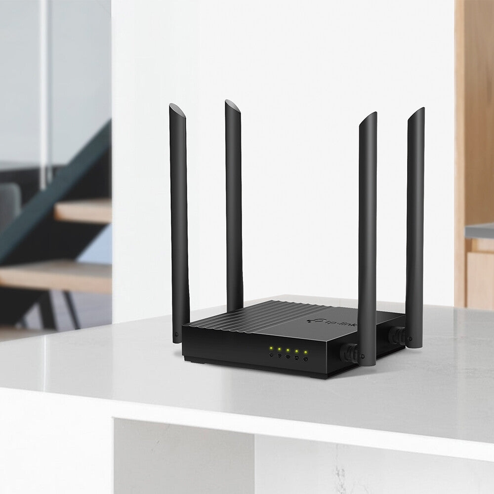 TP-Link Archer C64 trådlös router Gigabit Ethernet Dual-band (2,4 GHz / 5 GHz) Svart