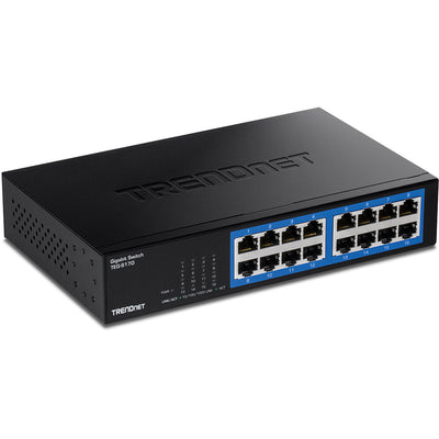 Trendnet TEG-S17D nätverksswitchar Gigabit Ethernet (10/100/1000) Svart