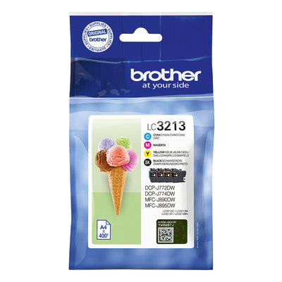 Brother LC3213VALDR bläckpatroner 4 styck Original Svart, Cyan, Magenta, Gul
