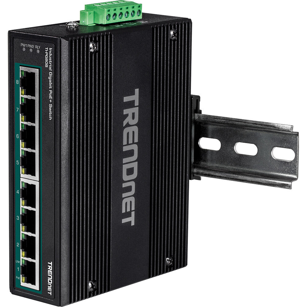 Trendnet TI-PG80B nätverksswitchar Gigabit Ethernet (10/100/1000) Strömförsörjning via Ethernet (PoE) stöd Svart