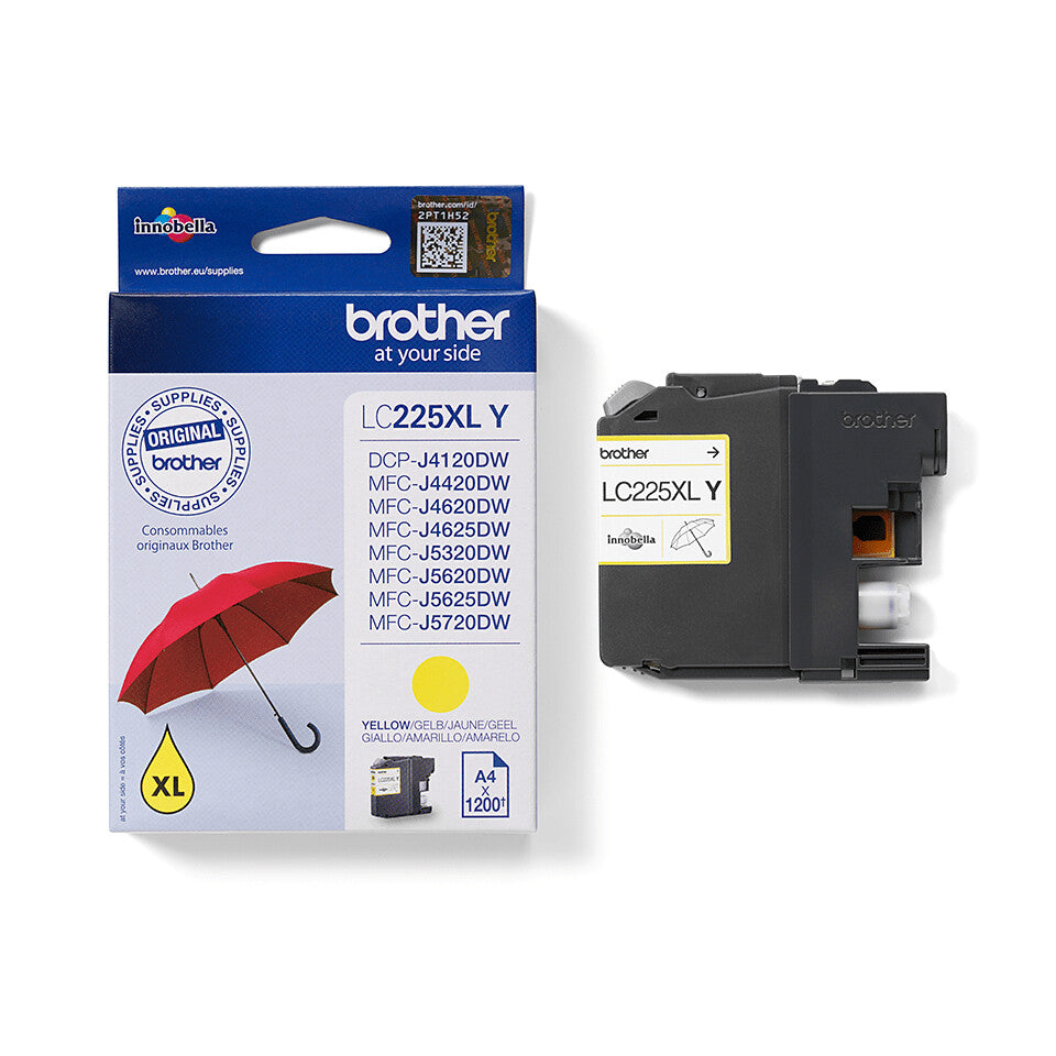 Brother LC225XLY bläckpatroner 1 styck Original