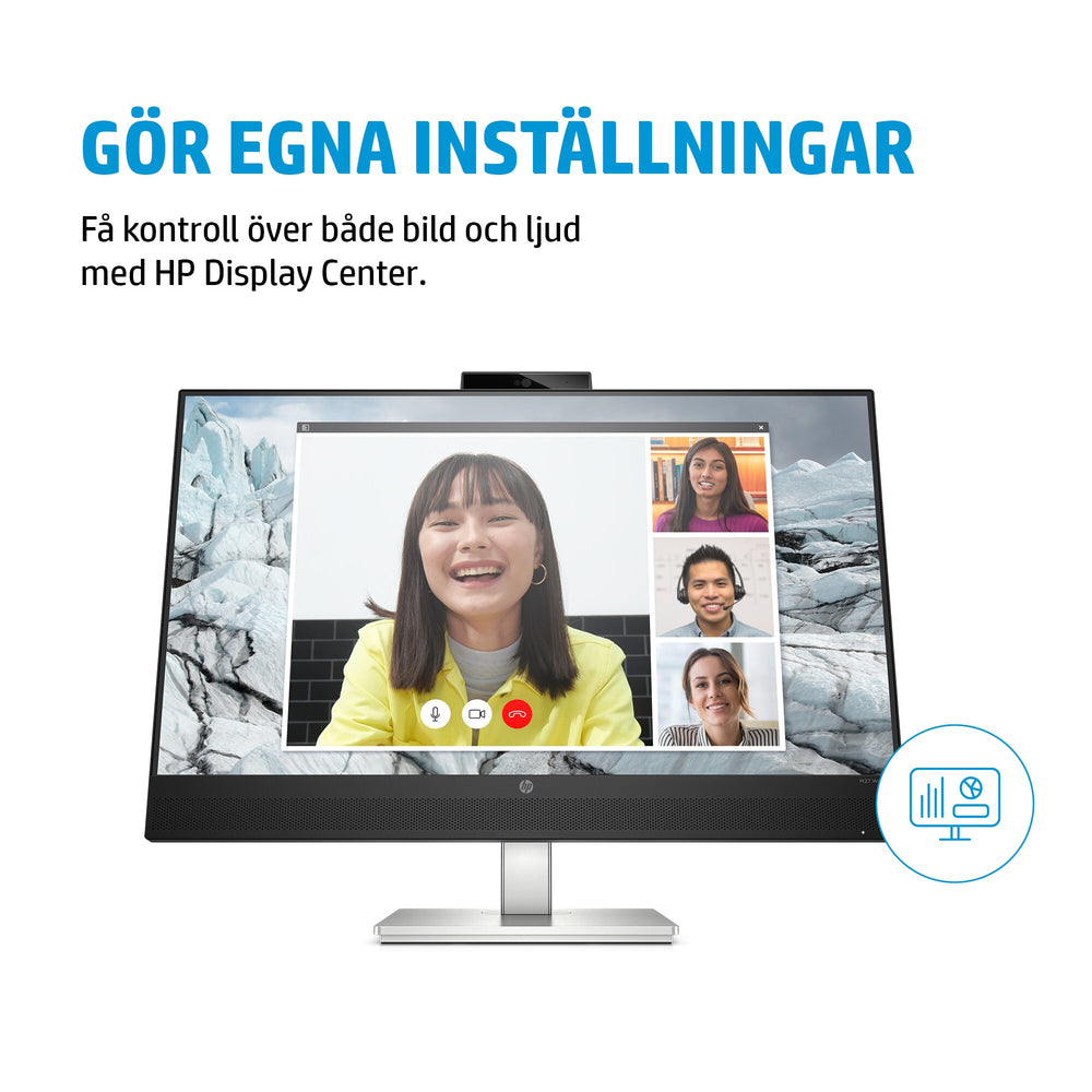 HP E-Series E27mG4 QHD USB-C-bildskärm för konferenssamtal