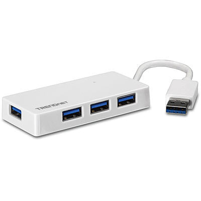 Trendnet TU3-H4E gränssnittshubbar 5000 Mbit/s Vit