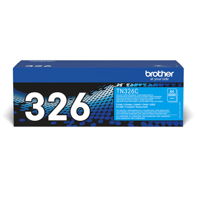 Brother TN-326C Tonerkassett 1 styck Original Cyan