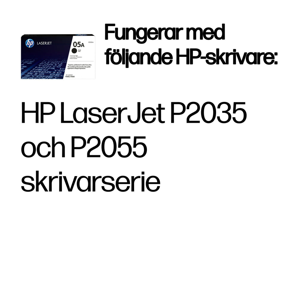 HP 05A svart LaserJet-tonerkassett, original