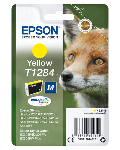 Epson Fox Enpack gul T1284 DURABrite Ultra-bläck