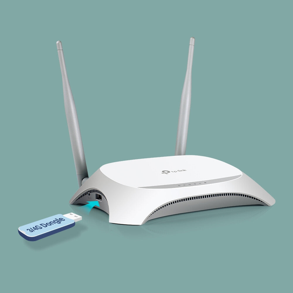 TP-Link TL-MR3420 trådlös router Snabb Ethernet Singel-band (2,4 GHz) Svart, Vit