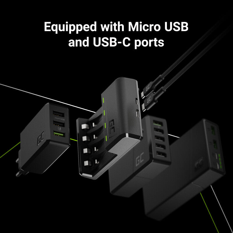 Green Cell GRSETGC03 batteriladdare Universal USB