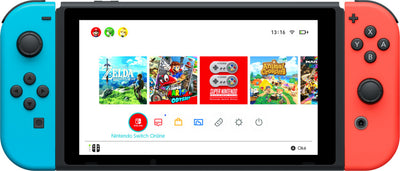 Nintendo Switch V2 2019 bärbara spelkonsoller 15,8 cm (6.2") 32 GB Pekskärm Wi-Fi Svart, Blå, Röd