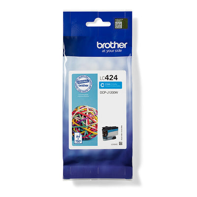Brother LC424C bläckpatroner 1 styck Original Cyan