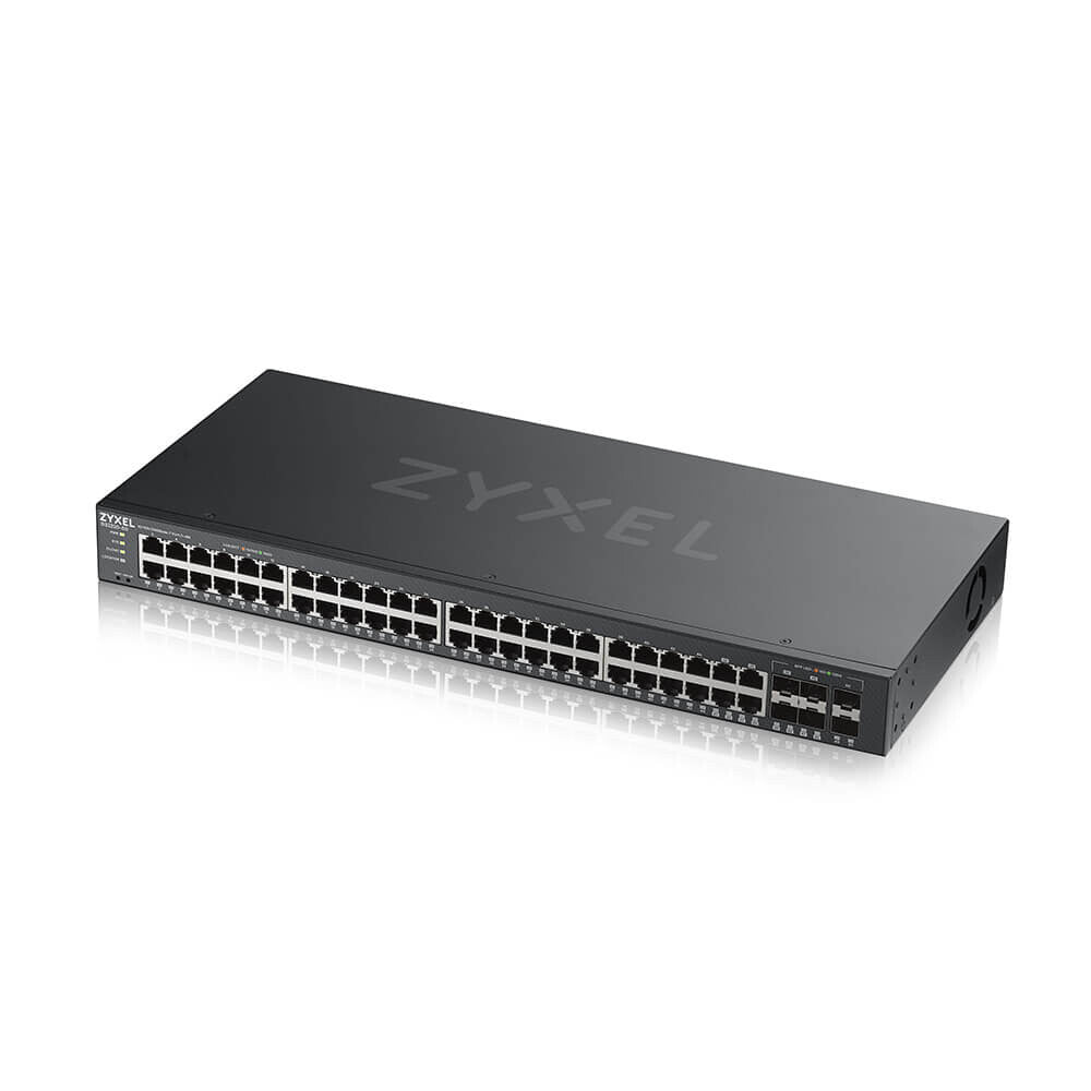 Zyxel GS2220-50-EU0101F nätverksswitchar hanterad L2 Gigabit Ethernet (10/100/1000) Svart