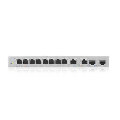 Zyxel XGS1010-12-ZZ0102F nätverksswitchar Ohanterad Gigabit Ethernet (10/100/1000) Grå