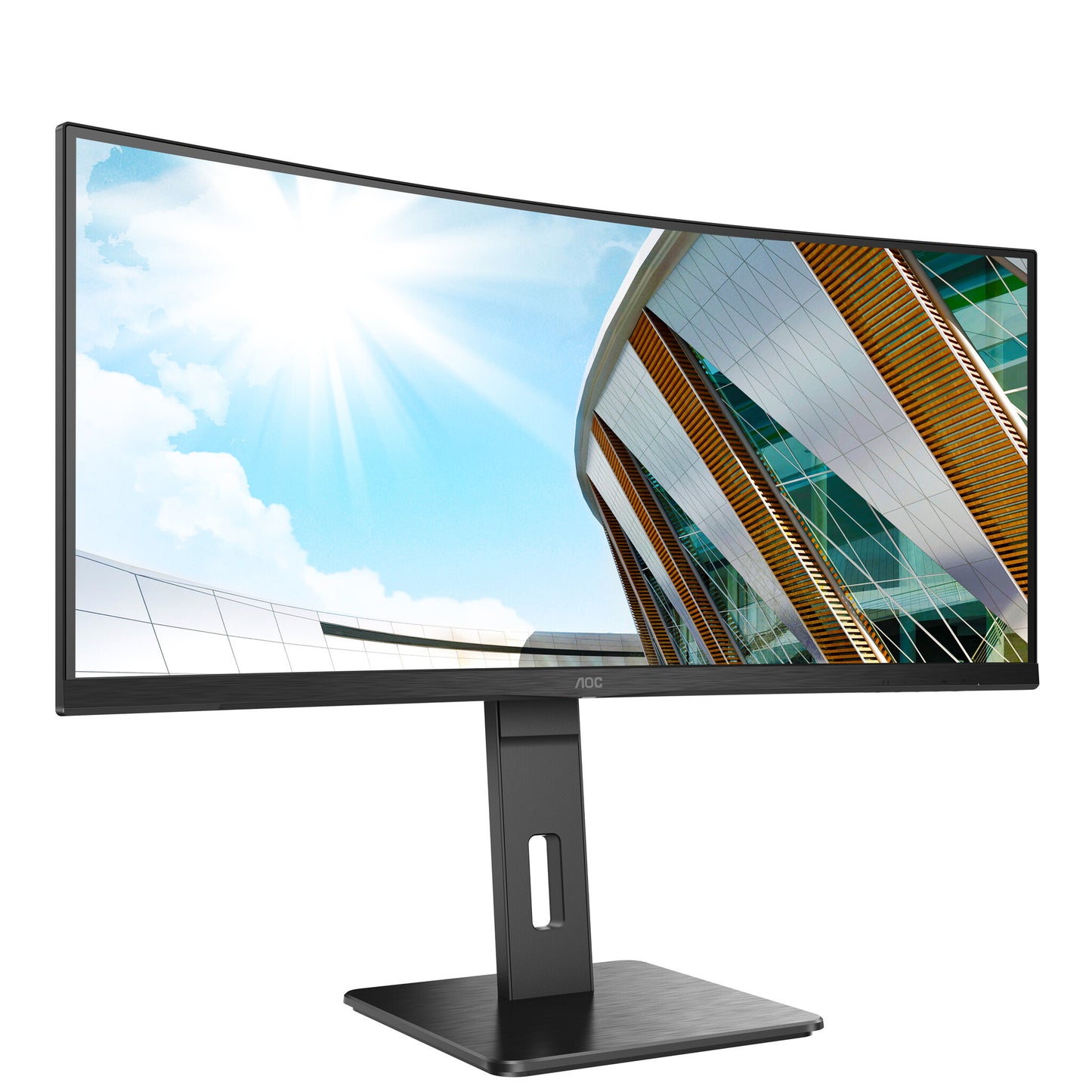 AOC P2 CU34P2A LED display 86,4 cm (34") 3440 x 1440 pixlar Quad HD Svart