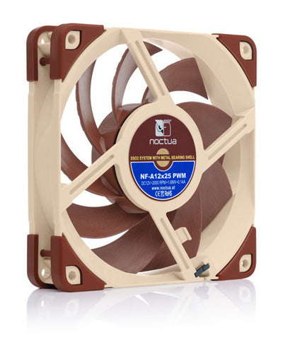 Noctua NF-A12X25 PWM kylsystem för dator Datorväska Fan 12 cm Brun