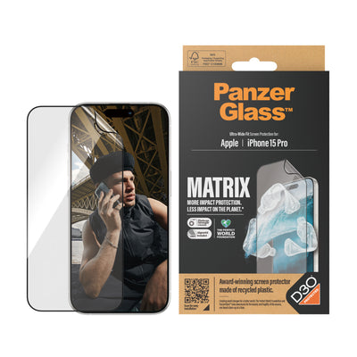 PanzerGlass UWF Matrix with D30 (Rec. PET) Genomskinligt skärmskydd Apple 1 styck