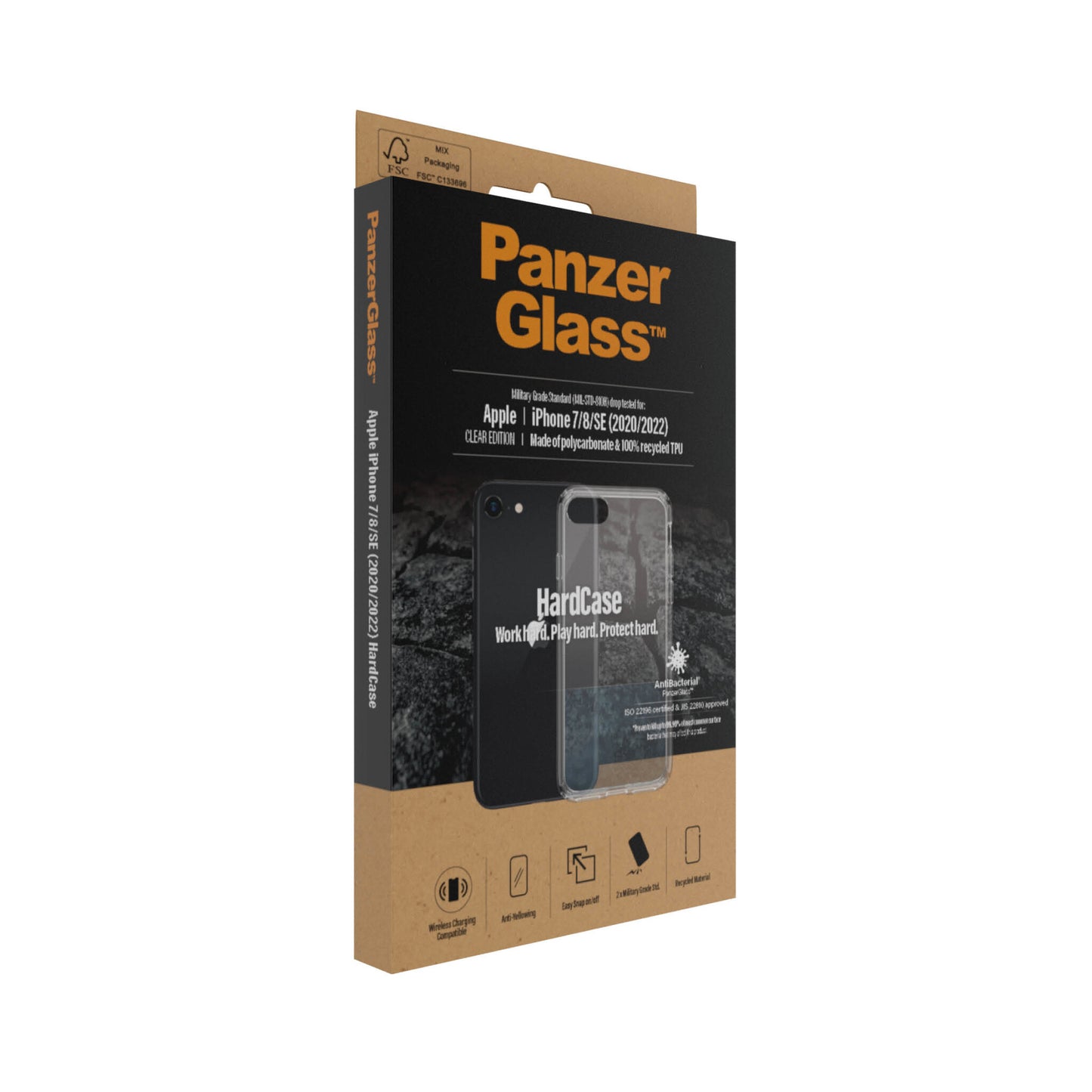 PanzerGlass 0377 mobiltelefonfodral Omslag Transparent