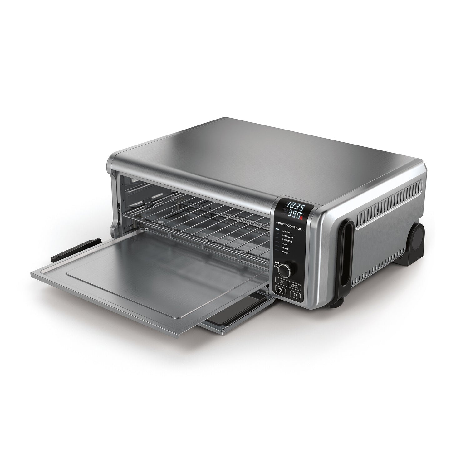 Ninja SP101 Single 10 l Fristående 2400 W Varmluftsfritös Svart, Rostfritt stål